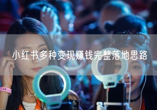 小红书变现赚钱：完整思路与运营攻略