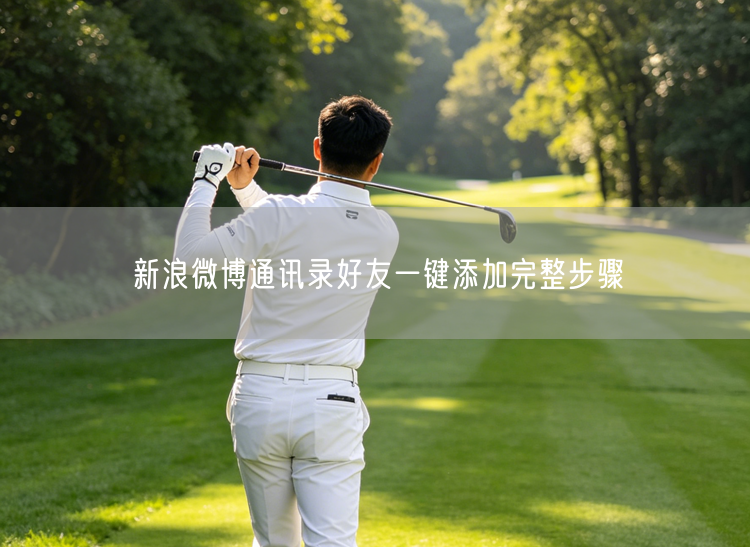 新浪微博：通讯录好友一键添加全步骤