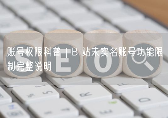账号权限科普｜B 站未实名账号功能限制完整说明