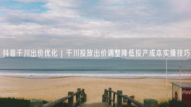 抖音千川出价优化实操：降投放成本，提升ROI