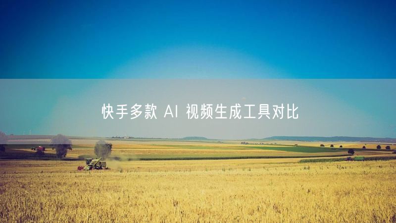 快手AI视频生成工具：可灵等画质功能效率大比拼