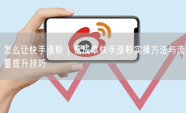 怎么让快手涨粉｜低成本快手涨粉实操方法与流量提升技巧
