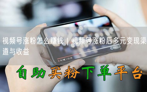 视频号涨粉怎么赚钱｜视频号涨粉后多元变现渠道与收益