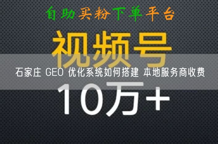 石家庄 GEO 优化系统如何搭建 本地服务商收费