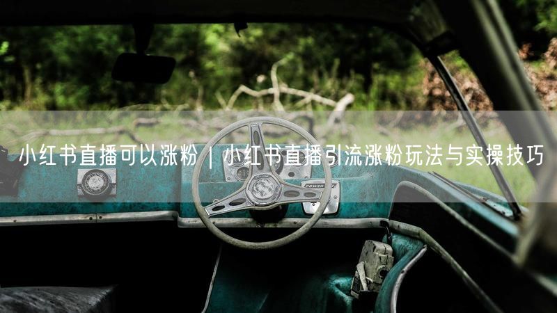 小红书直播可以涨粉｜小红书直播引流涨粉玩法与实操技巧