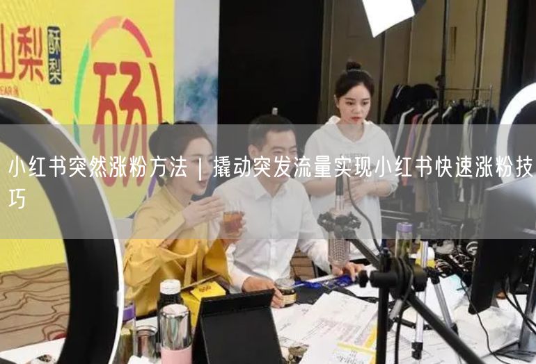 小红书突然涨粉方法｜撬动突发流量实现小红书快速涨粉技巧