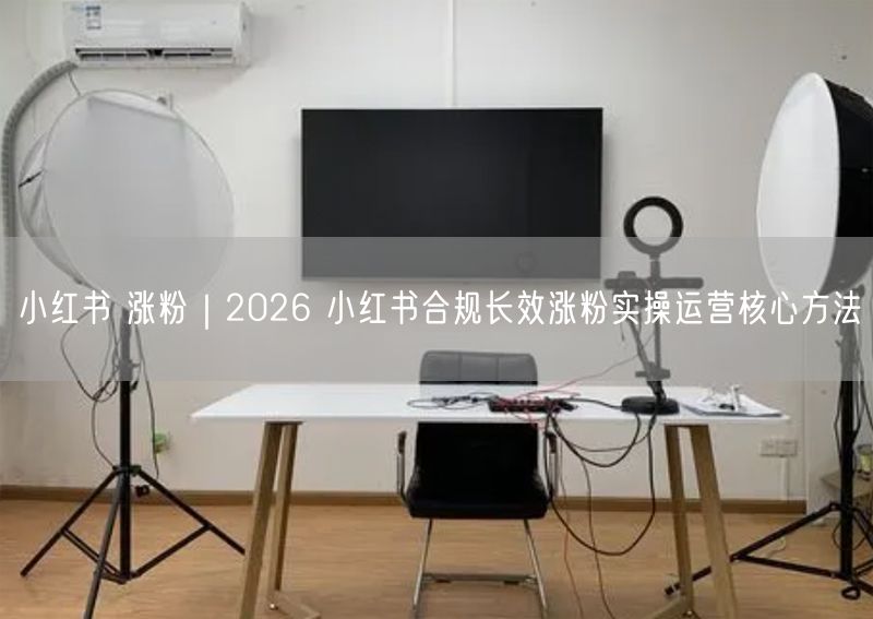 小红书 涨粉｜2026 小红书合规长效涨粉实操运营核心方法