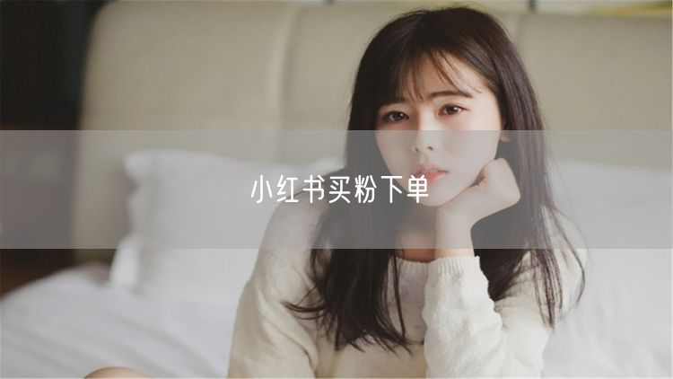 小红书买粉下单