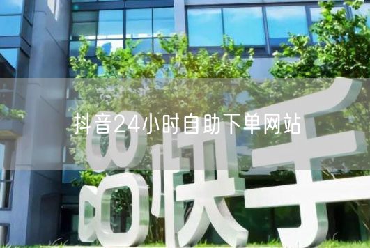 抖音24小时自助下单网站
