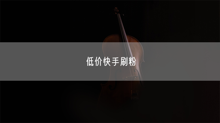 低价快手刷粉